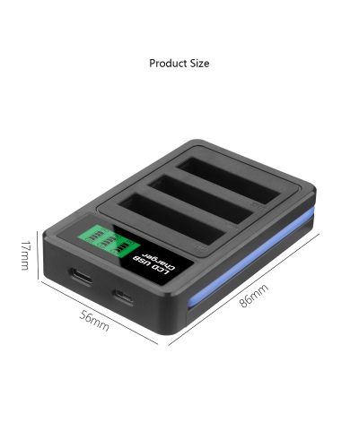 Digital Camera Battery Charger for EN-EL10 Li-40B Li-42B NP-45 NP-80 Klic-7006