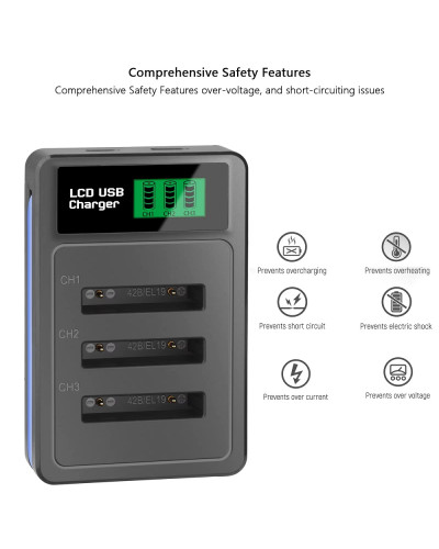 Digital Camera Battery Charger for EN-EL10 Li-40B Li-42B NP-45 NP-80 Klic-7006 Digital Camera Battery Charger for EN-EL10 Li-40B Li-42B NP-45 NP-80 Klic-7006