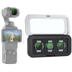 NEEWER ND2-32/ CPL/ Black Diffusion 1/4 Filter &amp; Screen Protector Compatible with DJI Osmo Pocket 3/4