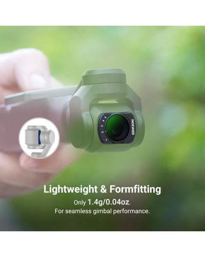 NEEWER ND2-32/ CPL/ Black Diffusion 1/4 Filter & Screen Protector Compatible with DJI Osmo Pocket 3/4