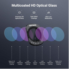NEEWER ND2-32/ CPL/ Black Diffusion 1/4 Filter & Screen Protector Compatible with DJI Osmo Pocket 3/4 NEEWER ND2-32/ CPL/ Black Diffusion 1/4 Filter & Screen Protector Compatible with DJI Osmo Pocket 3/4