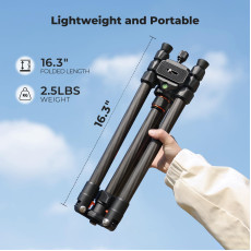 K&F Concept K254C2 Carbon Fibre Camera Tripod 162 cm Travel Tripod Arca Swiss