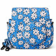 Classic Flower Fabric Camera Case Bag For FUJIFILM Instax Mini8/9/10/11/12 Instant Camera (Blue)