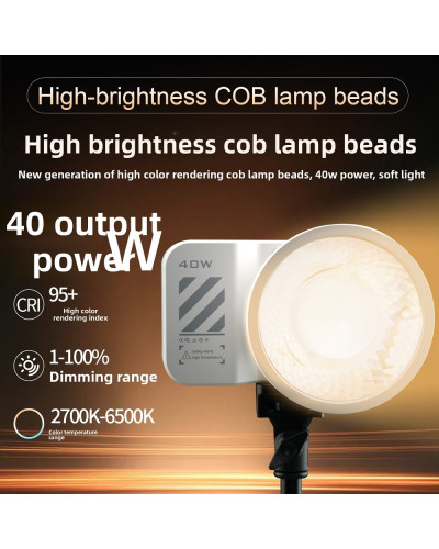 ZSYB ZG40 40W COB LED Video Light with Built-in Battery