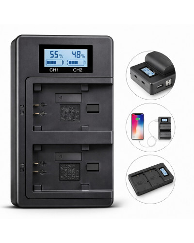 Camera Battery Charger For Sony NP-FV100 NP-FV30 NP-FV50 NP-FV70 SX83E SX63E FDR-AX100E AX100E