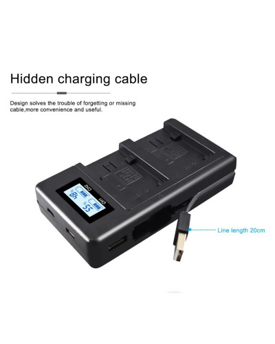 Camera Battery Charger For Sony NP-FV100 NP-FV30 NP-FV50 NP-FV70 SX83E SX63E FDR-AX100E AX100E