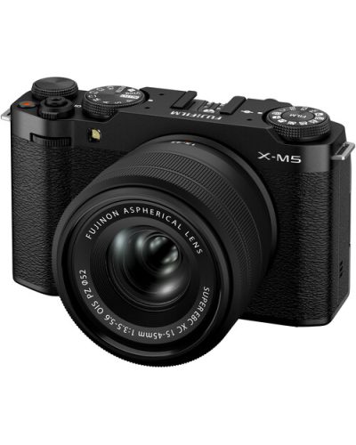 FUJIFILM X-M5 Mirrorless Camera with XC 15-45mm f/3.5-5.6 Lens (Black)
