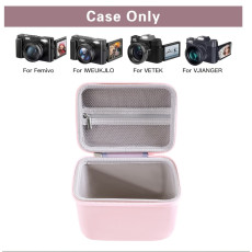 Digital Camera Case for Vlogging Camera for Canon/Sony/FUJIFILM (Pink)
