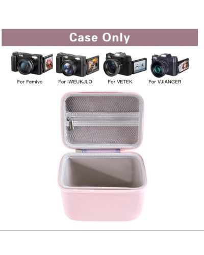 Digital Camera Case for Vlogging Camera for Canon/Sony/FUJIFILM (Pink)