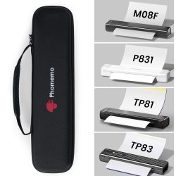 Phomemo M08F Black Bag for A4 Portable Printer for Mobile Travel Printer Storage Holder Paper(Case Only)