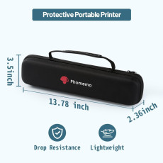 Phomemo M08F Black Bag for A4 Portable Printer for Mobile Travel Printer Storage Holder Paper(Case Only)