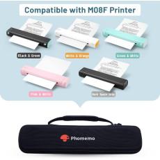 Phomemo M08F Black Bag for A4 Portable Printer for Mobile Travel Printer Storage Holder Paper(Case Only)