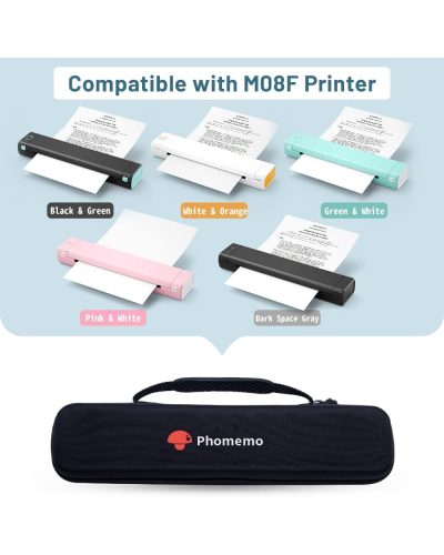 Phomemo M08F Black Bag for A4 Portable Printer for Mobile Travel Printer Storage Holder Paper(Case Only) Phomemo M08F Black Bag for A4 Portable Printer for Mobile Travel Printer Storage Holder Paper(Case Only)