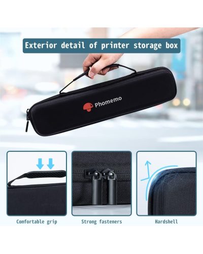 Phomemo M08F Black Bag for A4 Portable Printer for Mobile Travel Printer Storage Holder Paper(Case Only) Phomemo M08F Black Bag for A4 Portable Printer for Mobile Travel Printer Storage Holder Paper(Case Only)