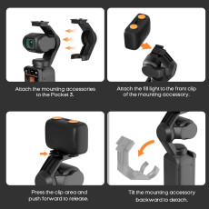 Portable Fill Light for OSMO Pocket 3 Mini Selfie Light Portable Fill Light for OSMO Pocket 3 Mini Selfie Light