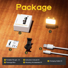 Portable Fill Light for OSMO Pocket 3 Mini Selfie Light Portable Fill Light for OSMO Pocket 3 Mini Selfie Light