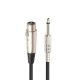 6.5mm (1/4) Mono Male to XLR Female Audio Cable Lead 1.8m Microphone