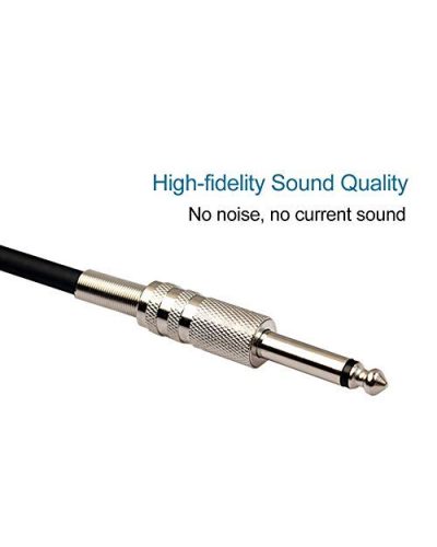 6.5mm (1/4) Mono Male to XLR Female Audio Cable Lead 1.8m Microphone