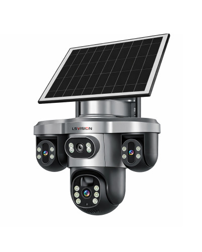 LS Vision LS-CS7-4G-10X Optical Zoom 20MP PTZ Solar Camera Outdoor