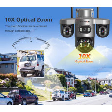 LS Vision LS-CS7-4G-10X Optical Zoom 20MP PTZ Solar Camera Outdoor