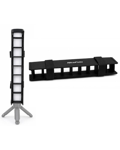 NiceFoto Fabric Barndoors and Grid for Tube Light (33x5cm)