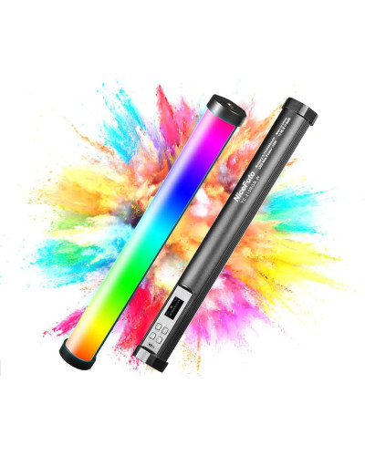 NiceFoto TC-210RGB 10W Magnetic LED Video Tube Light with Grid NiceFoto TC-210RGB 10W Magnetic LED Video Tube Light with Grid