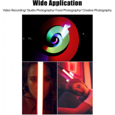 NiceFoto TC-210RGB 10W Magnetic LED Video Tube Light with Grid