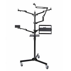 NiceFoto ZB-T01 155cm Live Tree Professional Heavy Duty Studio Camera Station Stand with Wheels
