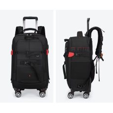 Camera Trolley Backpack with Wheels Professional DSLR Travel Bag (56×35×23cm)
