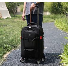 Camera Trolley Backpack with Wheels Professional DSLR Travel Bag (56×35×23cm)