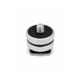 Camera Hot Shoe to 1/4"-20 Screw Adapter Mount