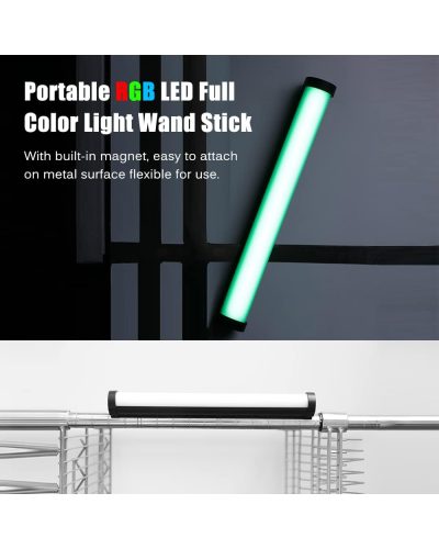 NiceFoto TC-210RGB 10W Magnetic LED Video Tube Light