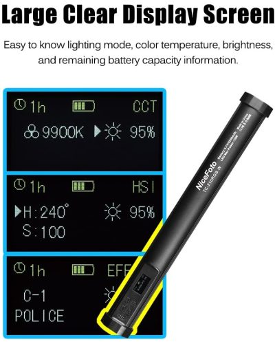 NiceFoto TC-210RGB 10W Magnetic LED Video Tube Light