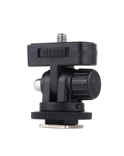 Adjustable Angle Pole Swivel Hot Shoe Mount 1/4" Screw Hot Shoe Mount Adapter