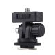 Adjustable Angle Pole Swivel Hot Shoe Mount 1/4" Screw Hot Shoe Mount Adapter