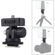 Adjustable Angle Pole Swivel Hot Shoe Mount 1/4" Screw Hot Shoe Mount Adapter