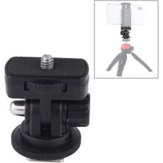 Adjustable Angle Pole Swivel Hot Shoe Mount 1/4" Screw Hot Shoe Mount Adapter