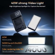Ulanzi LM-P40RGB 40W RGB Portable Video Light Ulanzi LM-P40RGB 40W RGB Portable Video Light