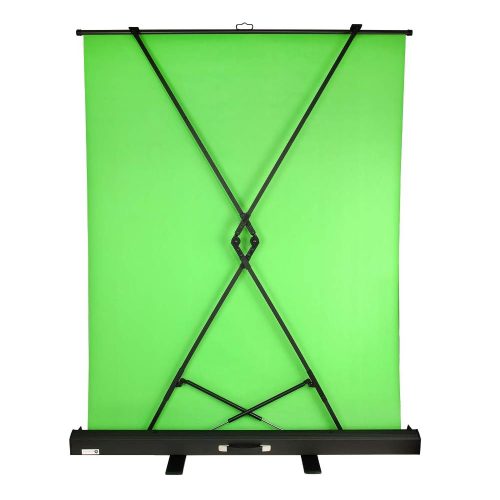 DUCAME 1.5mx2m Foldaway Background Stand With Pull up ChromaKey Green Screen Background
