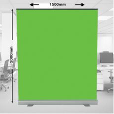 DUCAME 1.5mx2m Foldaway Background Stand With Pull up ChromaKey Green Screen Background