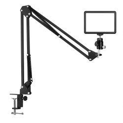 NiceFoto SL-150A 15W Bi-Colour Video LED Light With Desk Arm Stand