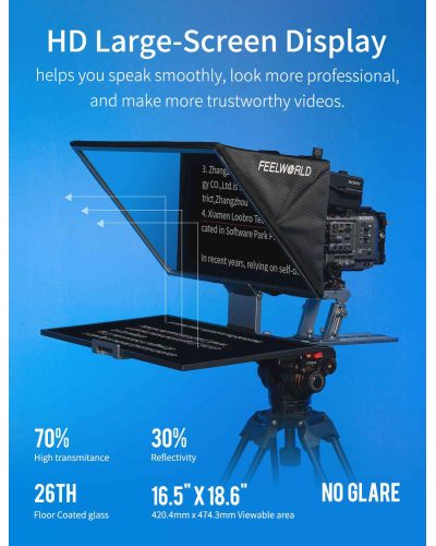 FEELWORLD TP21 21-inch Folding Teleprompter With Monitor