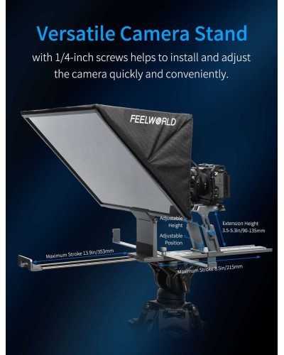 FEELWORLD TP21 21-inch Folding Teleprompter With Monitor