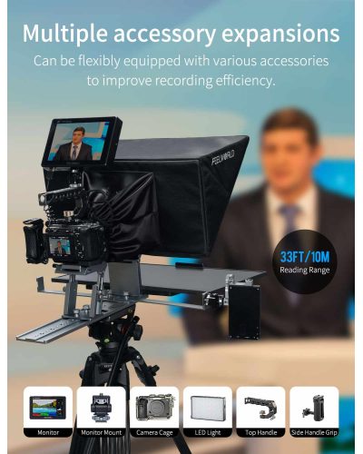 FEELWORLD TP21 21-inch Folding Teleprompter With Monitor