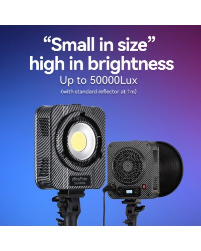 NiceFoto QY-2000A 200W Bi-Color Portable LED Video Light