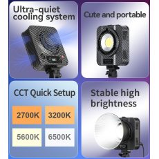 NiceFoto QY-2000A 200W Bi-Color Portable LED Video Light