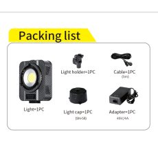 NiceFoto QY-2000A 200W Bi-Color Portable LED Video Light
