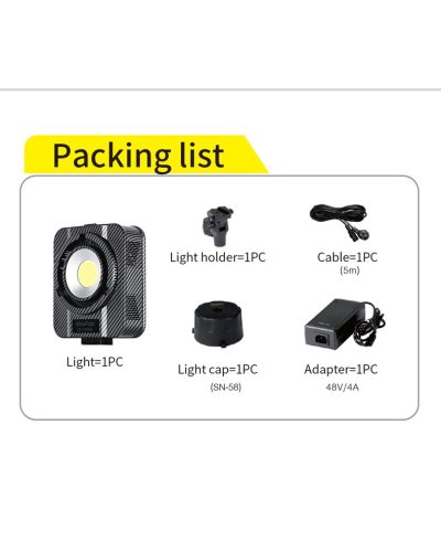NiceFoto QY-2000A 200W Bi-Color Portable LED Video Light
