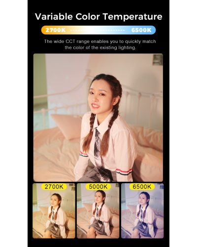 NiceFoto FC-2000A 200W Bi-Color COB LED Video Light