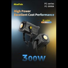 NiceFoto FC-3000A 300W Bi-Color COB LED Video Light